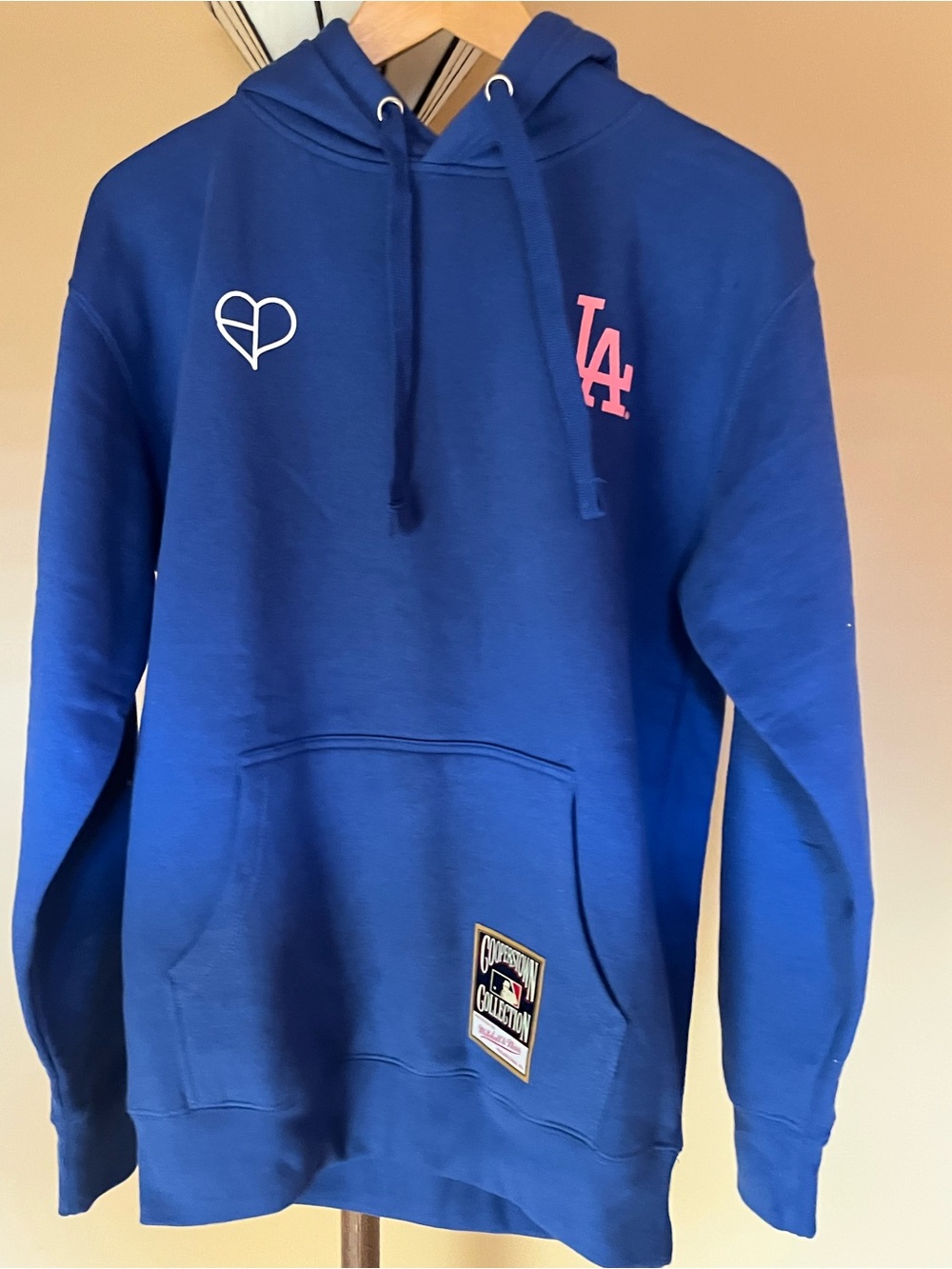 Mitchell & Ness MLB x Blackpink Los Angeles Dodgers Hoodie sz Medium
